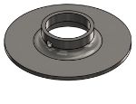 #XFF1505-SS - STAINLESS STEEL 1-1/2" TUBE EXTRA HEAVY FLAT FLANGE