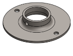 #XFF1506 - STEEL 1-1/2" TUBE EXTRA HEAVY FLAT FLANGE