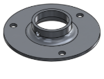Picture of #XFF1507-AL - ALUMINUM 1-1/2" TUBE EXTRA HEAVY FLAT FLANGE
