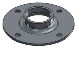 Picture of #XFF1508-AL - ALUMINUM 1-1/2" TUBE EXTRA HEAVY FLAT FLANGE