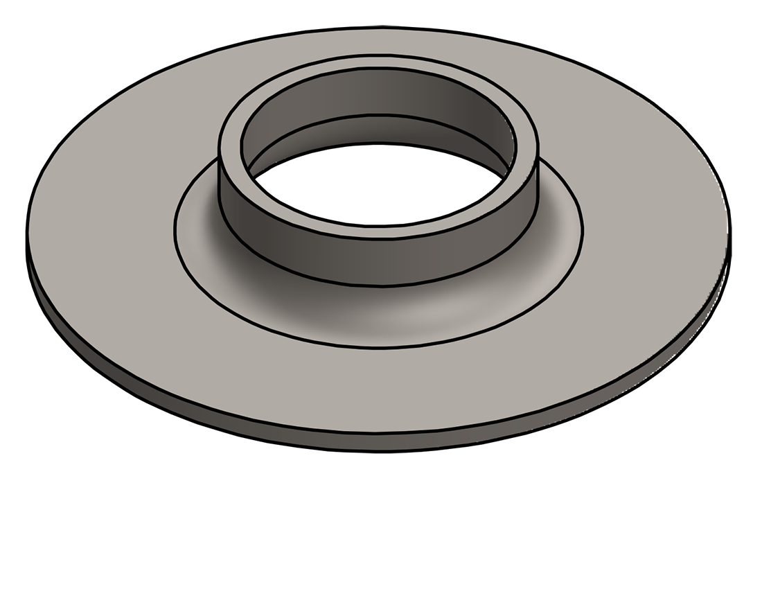 Picture of #XFF1660 - STEEL 1-1/4" PIPE EXTRA HEAVY FLAT FLANGE