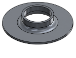 #XFF1660-AL - ALUMINUM 1-1/4" PIPE EXTRA HEAVY FLAT FLANGE