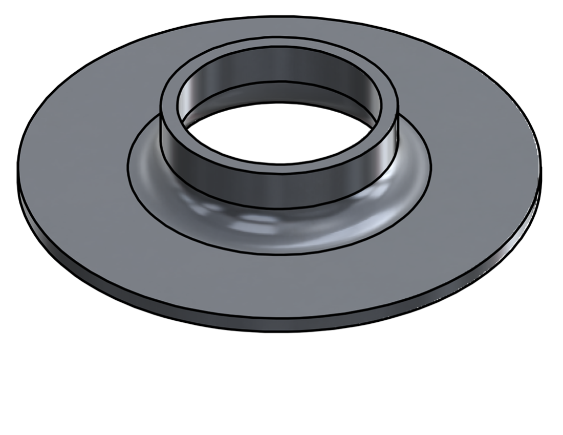 Picture of #XFF1660-AL - ALUMINUM 1-1/4" PIPE EXTRA HEAVY FLAT FLANGE