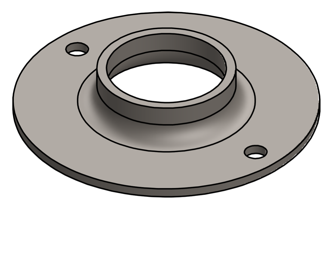 Picture of #XFF1662 - STEEL 1-1/4" PIPE EXTRA HEAVY FLAT FLANGE