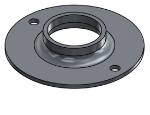 #XFF1662-AL - ALUMINUM 1-1/4" PIPE EXTRA HEAVY FLAT FLANGE