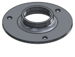 Picture of #XFF1663-AL - ALUMINUM 1-1/4" PIPE EXTRA HEAVY FLAT FLANGE
