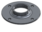 Picture of #XFF1664-AL - ALUMINUM 1-1/4" PIPE EXTRA HEAVY FLAT FLANGE