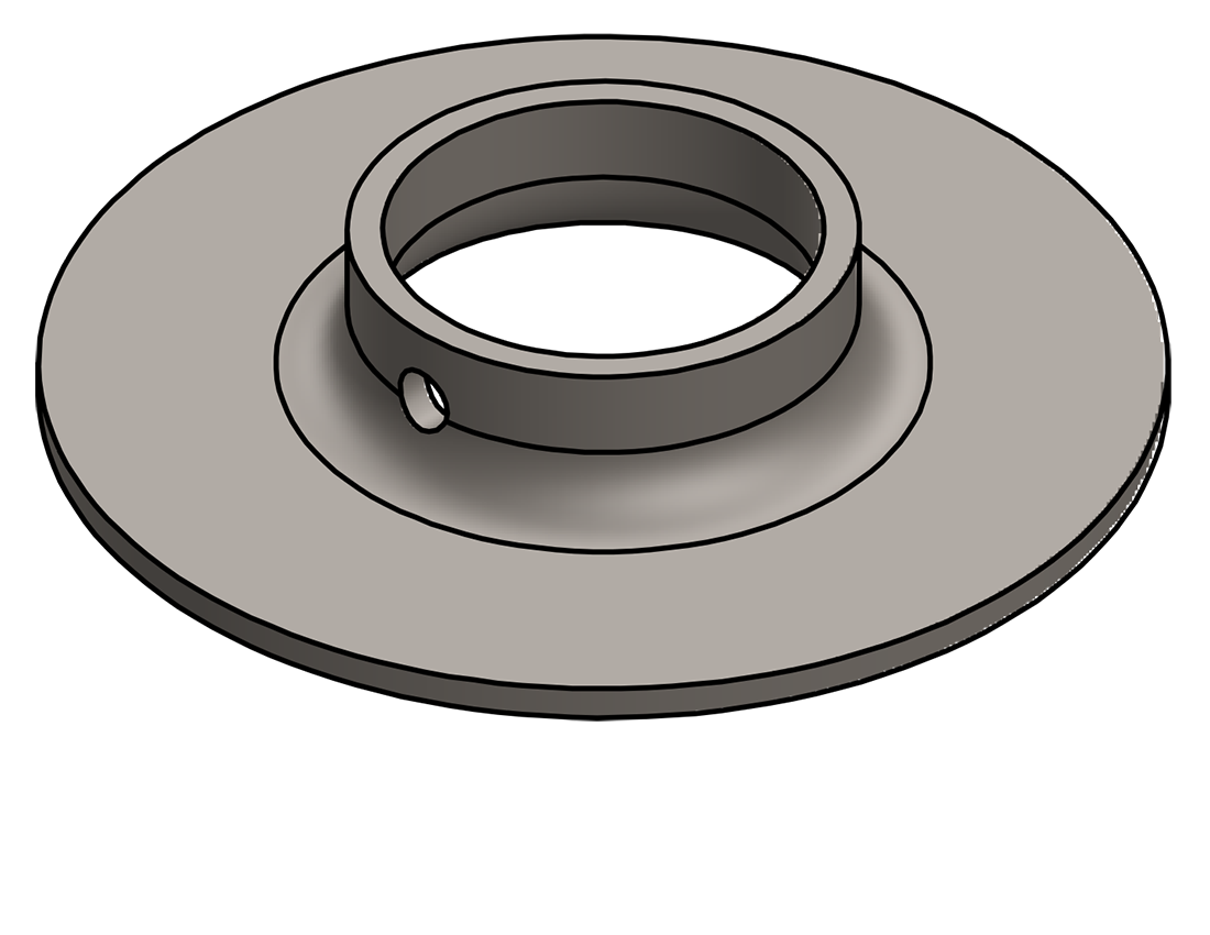 Picture of #XFF1665 - STEEL 1-1/4" PIPE EXTRA HEAVY FLAT FLANGE