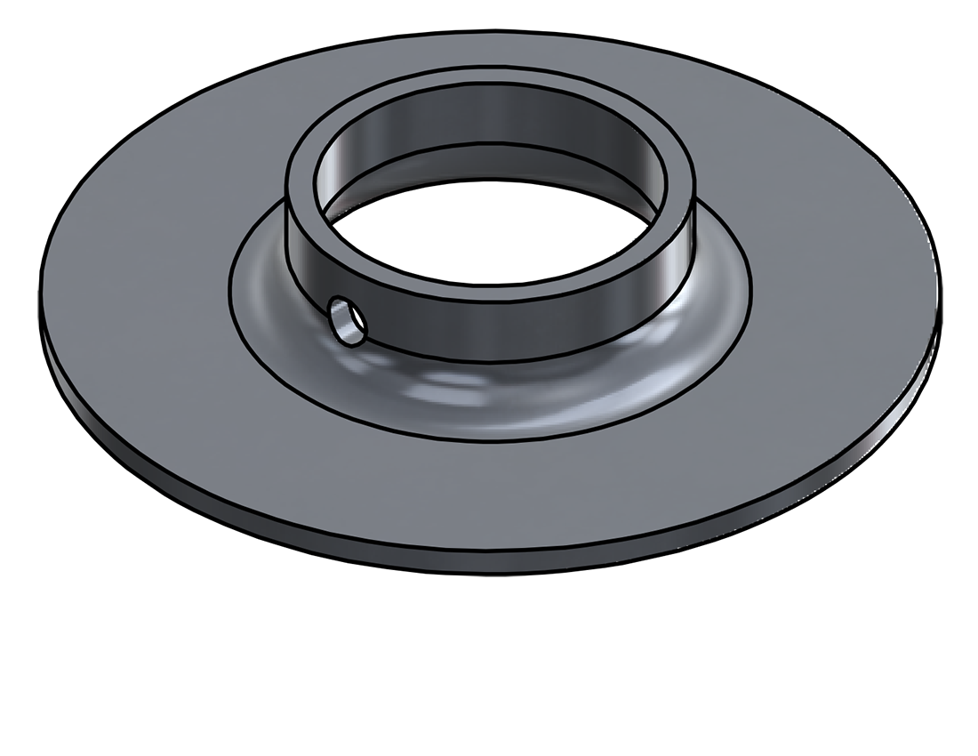 Picture of #XFF1665-AL - ALUMINUM 1-1/4" PIPE EXTRA HEAVY FLAT FLANGE