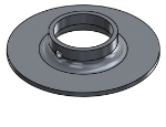 #XFF1665-AL - ALUMINUM 1-1/4" PIPE EXTRA HEAVY FLAT FLANGE