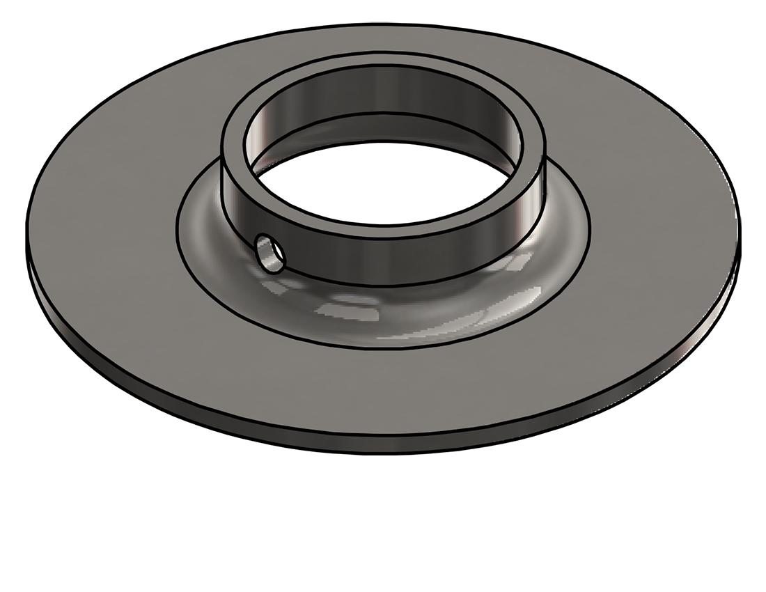 Picture of #XFF1665-SS - STAINLESS STEEL 1-1/4" PIPE EXTRA HEAVY FLAT FLANGE