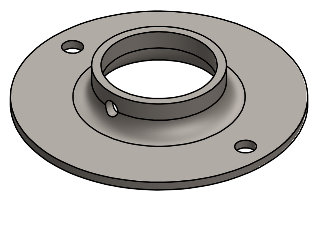Picture of #XFF1666 - STEEL 1-1/4" PIPE EXTRA HEAVY FLAT FLANGE