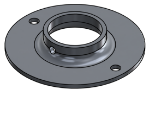 #XFF1666-AL - ALUMINUM 1-1/4" PIPE EXTRA HEAVY FLAT FLANGE