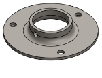 #XFF1667 - STEEL 1-1/4" PIPE EXTRA HEAVY FLAT FLANGE