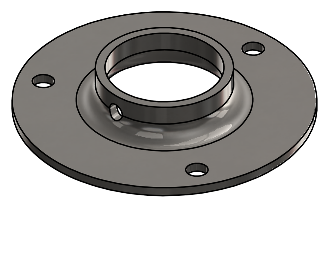 Picture of #XFF1667-SS - STAINLESS STEEL 1-1/4" PIPE EXTRA HEAVY FLAT FLANGE