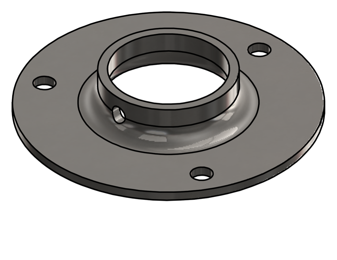 Picture of #XFF1667-SS - STAINLESS STEEL 1-1/4" PIPE EXTRA HEAVY FLAT FLANGE
