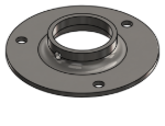 Picture of #XFF1667-SS - STAINLESS STEEL 1-1/4" PIPE EXTRA HEAVY FLAT FLANGE