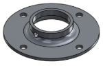 Picture of #XFF1668-AL - ALUMINUM 1-1/4" PIPE EXTRA HEAVY FLAT FLANGE