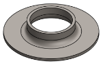 #XFF1900 - STEEL 1-1/2" PIPE EXTRA HEAVY FLAT FLANGE