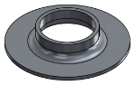 #XFF1900-AL - ALUMINUM 1-1/2" PIPE EXTRA HEAVY FLAT FLANGE