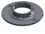#XFF1902-AL - ALUMINUM 1-1/2" PIPE EXTRA HEAVY FLAT FLANGE