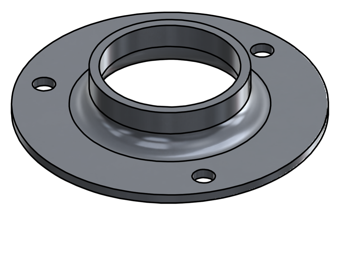 Picture of #XFF1903-AL - ALUMINUM 1-1/2" PIPE EXTRA HEAVY FLAT FLANGE