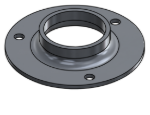 Picture of #XFF1903-AL - ALUMINUM 1-1/2" PIPE EXTRA HEAVY FLAT FLANGE