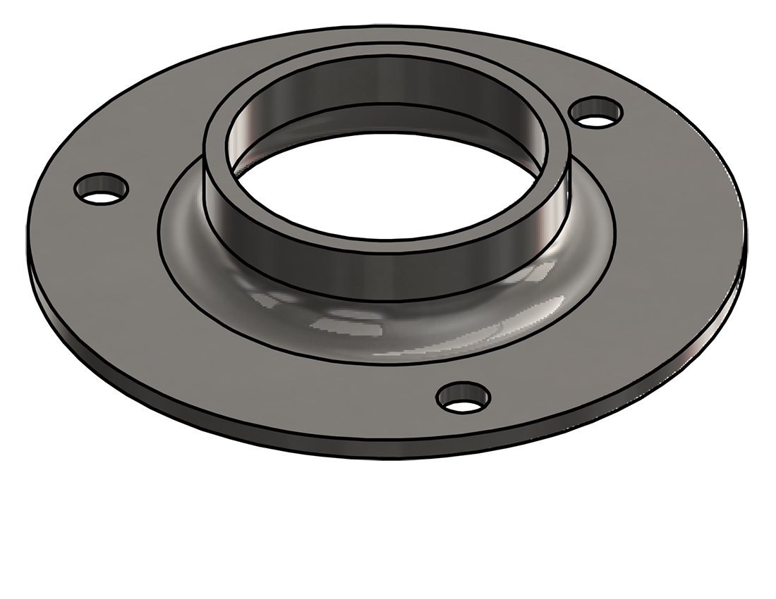 Picture of #XFF1903-SS - STAINLESS STEEL 1-1/2" PIPE EXTRA HEAVY FLAT FLANGE