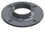 Picture of #XFF1904-AL - ALUMINUM 1-1/2" PIPE EXTRA HEAVY FLAT FLANGE