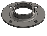 #XFF1904-SS - STAINLESS STEEL 1-1/2" PIPE EXTRA HEAVY FLAT FLANGE