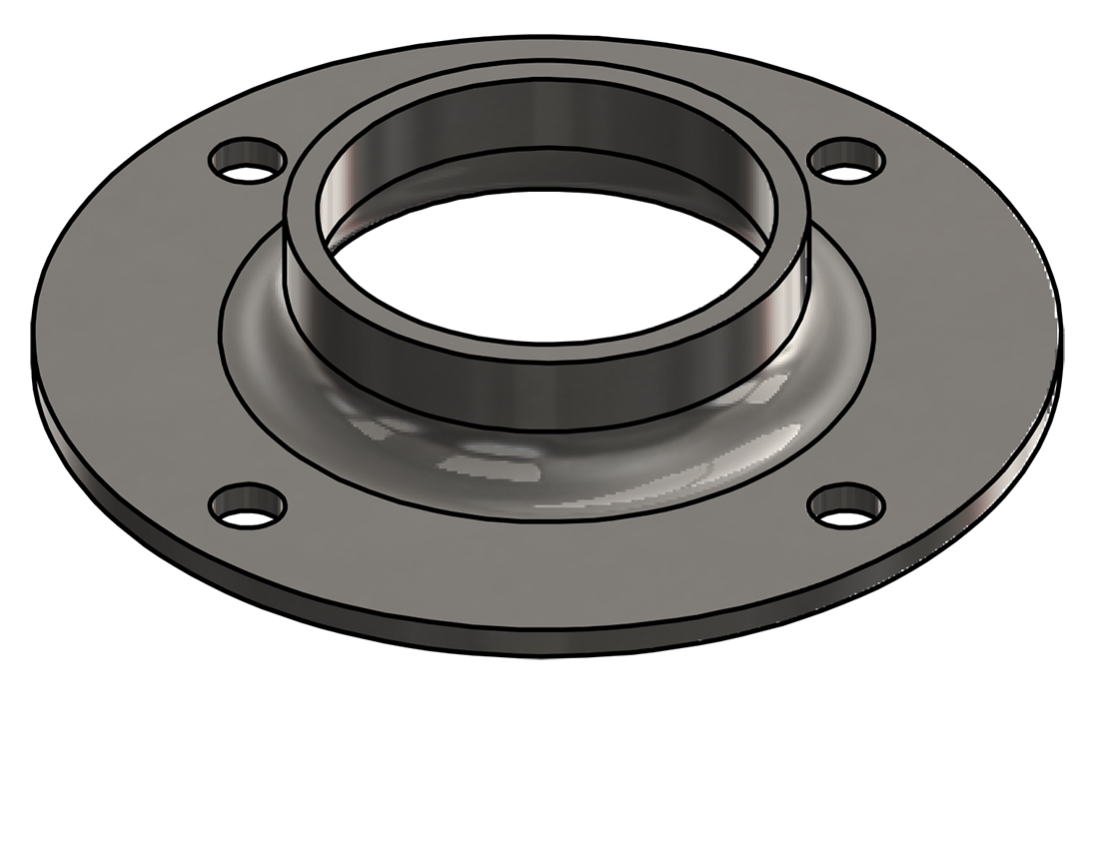 Picture of #XFF1904-SS - STAINLESS STEEL 1-1/2" PIPE EXTRA HEAVY FLAT FLANGE