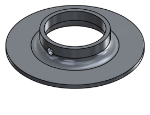 #XFF1905-AL - ALUMINUM 1-1/2" PIPE EXTRA HEAVY FLAT FLANGE