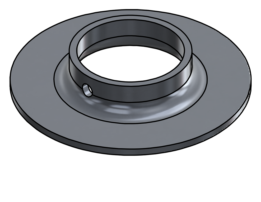 Picture of #XFF1905-AL - ALUMINUM 1-1/2" PIPE EXTRA HEAVY FLAT FLANGE