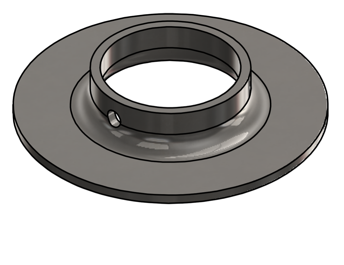 Picture of #XFF1905-SS - STAINLESS STEEL 1-1/2" PIPE EXTRA HEAVY FLAT FLANGE
