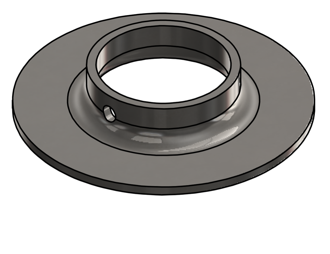 Picture of #XFF1905-SS - STAINLESS STEEL 1-1/2" PIPE EXTRA HEAVY FLAT FLANGE