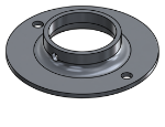 #XFF1906-AL - ALUMINUM 1-1/2" PIPE EXTRA HEAVY FLAT FLANGE