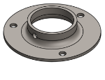 #XFF1907 - STEEL 1-1/2" PIPE EXTRA HEAVY FLAT FLANGE