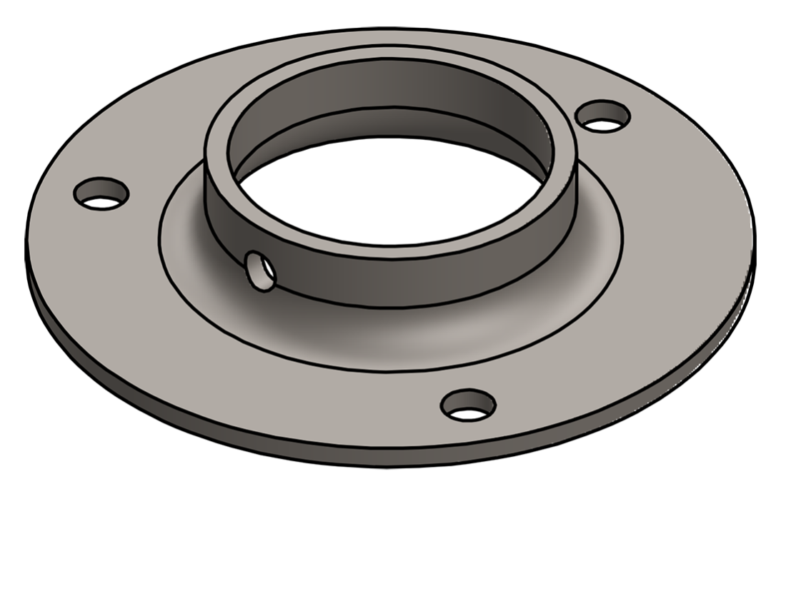 Picture of #XFF1907 - STEEL 1-1/2" PIPE EXTRA HEAVY FLAT FLANGE