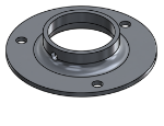 #XFF1907-AL - ALUMINUM 1-1/2" PIPE EXTRA HEAVY FLAT FLANGE