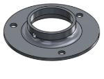 Picture of #XFF1907-AL - ALUMINUM 1-1/2" PIPE EXTRA HEAVY FLAT FLANGE