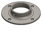 #XFF1908 - STEEL 1-1/2" PIPE EXTRA HEAVY FLAT FLANGE