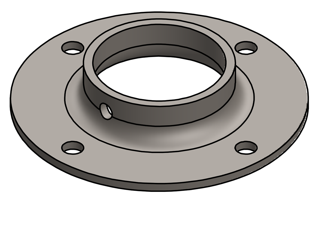 Picture of #XFF1908 - STEEL 1-1/2" PIPE EXTRA HEAVY FLAT FLANGE