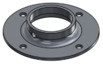 Picture of #XFF1908-AL - ALUMINUM 1-1/2" PIPE EXTRA HEAVY FLAT FLANGE