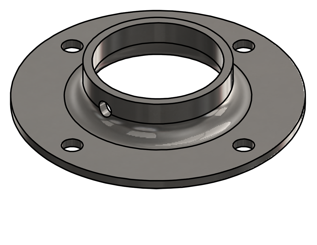 Picture of #XFF1908-SS - STAINLESS STEEL 1-1/2" PIPE EXTRA HEAVY FLAT FLANGE