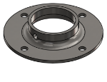 #XFF1908-SS - STAINLESS STEEL 1-1/2" PIPE EXTRA HEAVY FLAT FLANGE