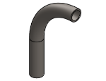 #356 - STEEL 1" PIPE 90° ELBOW W/ 1 TANGENT 5" C.L.R.