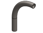 #376 - STEEL 1" PIPE 90° ELBOW W/ 1 TANGENT 7" C.L.R.