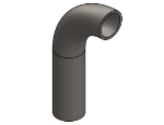 #436 - STEEL 1 1/4" PIPE 90° ELBOW W/ 1 TANGENT 3" C.L.R.