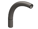 #5-12-6 - STEEL 1 1/2" PIPE 90° ELBOW W/ 1 TANGENT 12" C.L.R.