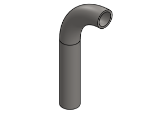 Picture of #2226 - STAINLESS STEEL 3/4" PIPE 90° ELBOW W/ 1 TANGENT 2.5" C.L.R.